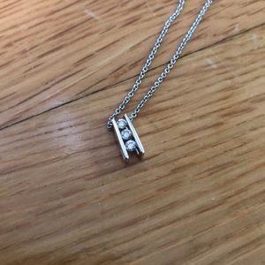 Three diamond necklace
